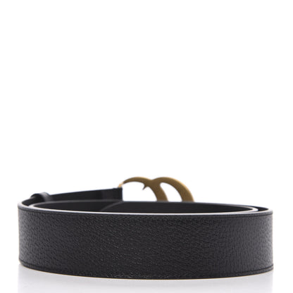 Gucci Textured Calfskin Double G 40mm Belt 95 38 Black 2 of 5