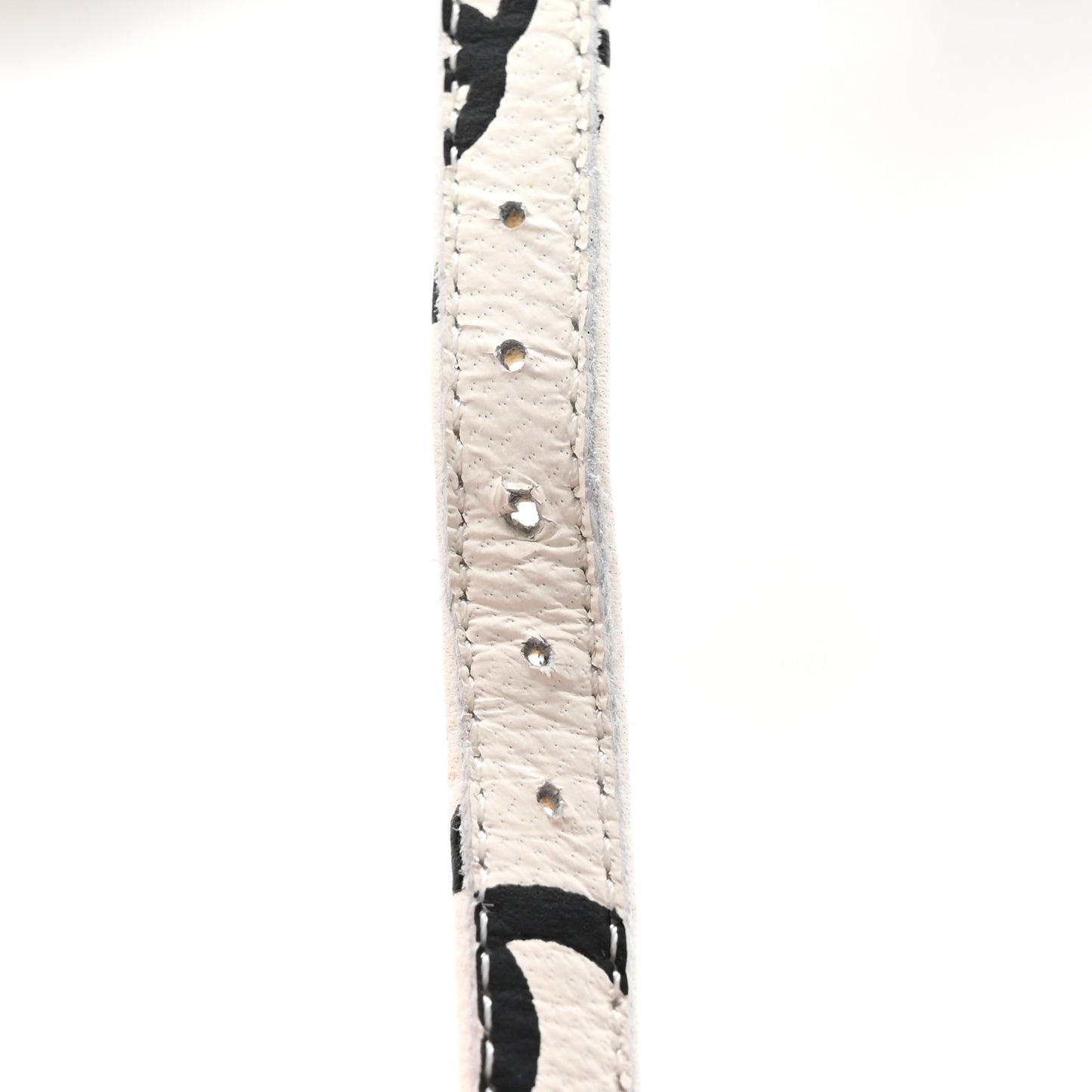 Printed Lambskin Coco Beach Sandals 39 White Black