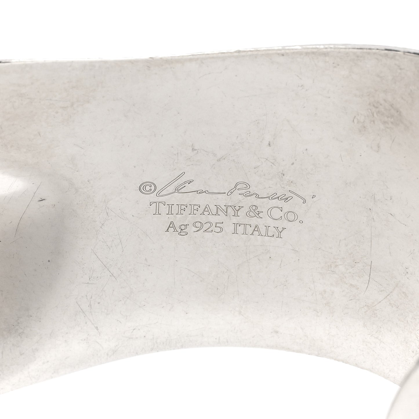 Sterling Silver Small Elsa Peretti Left Wrist Bone Cuff Bracelet