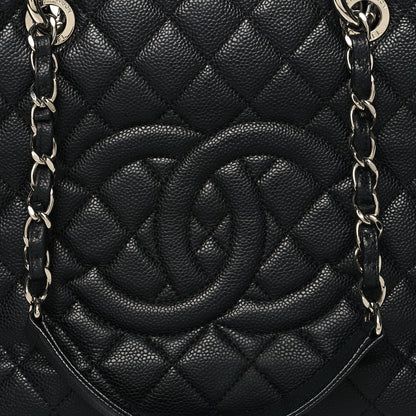 Chanel Caviar Quilted Grand Shopping Tote GST Black 9 of 15