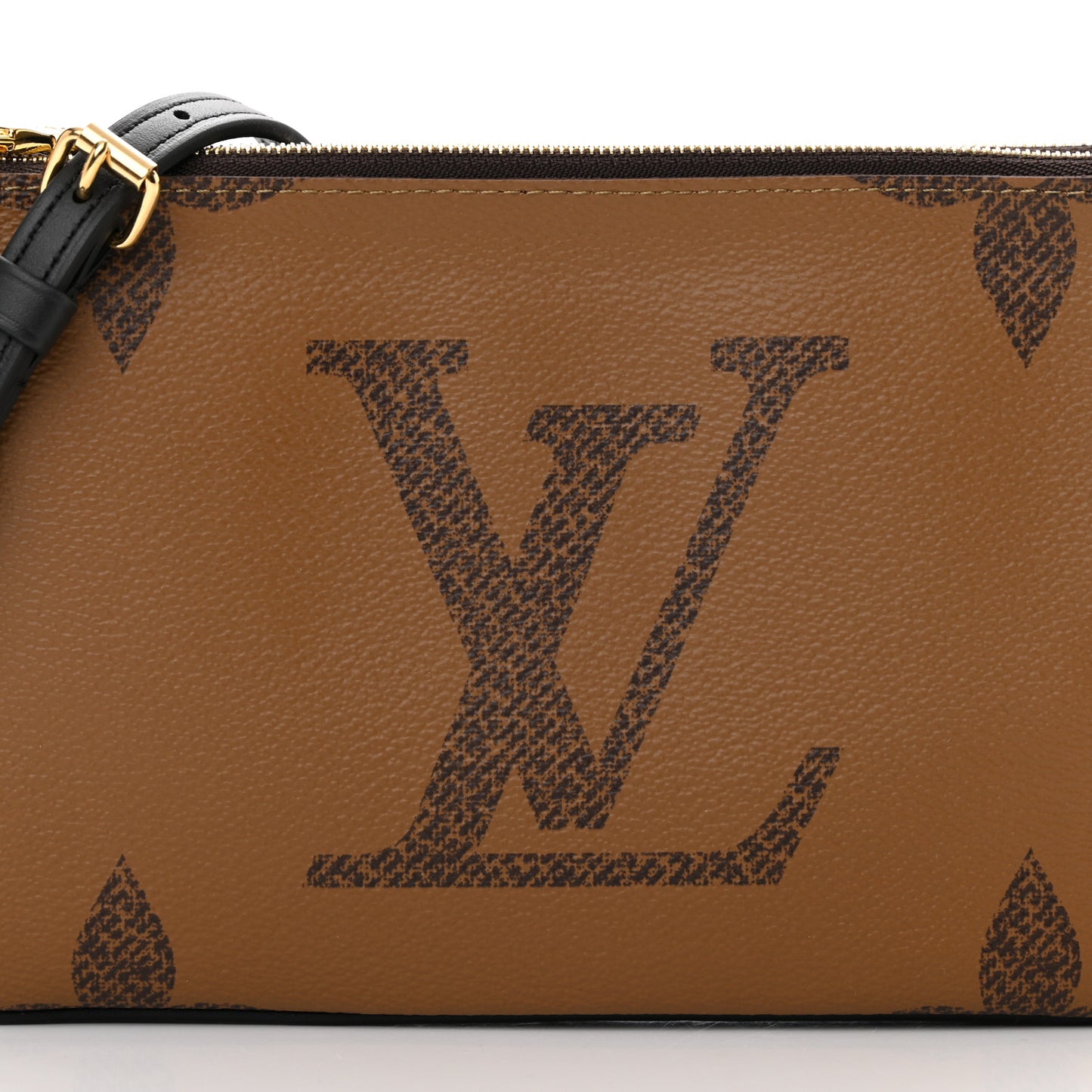 Reverse Monogram Giant Double Zip Pochette