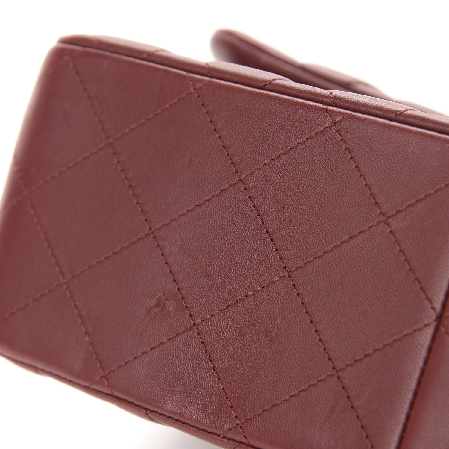 Chanel Lambskin Quilted Jumbo Double Flap Burgundy 7 of 10