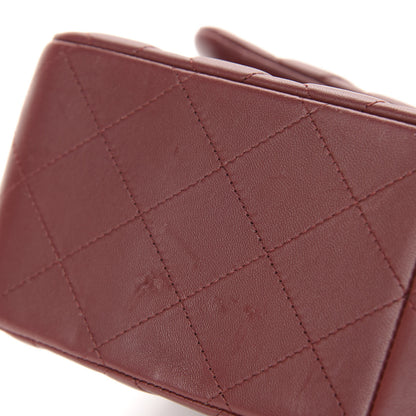 Chanel Lambskin Quilted Jumbo Double Flap Burgundy 7 of 10