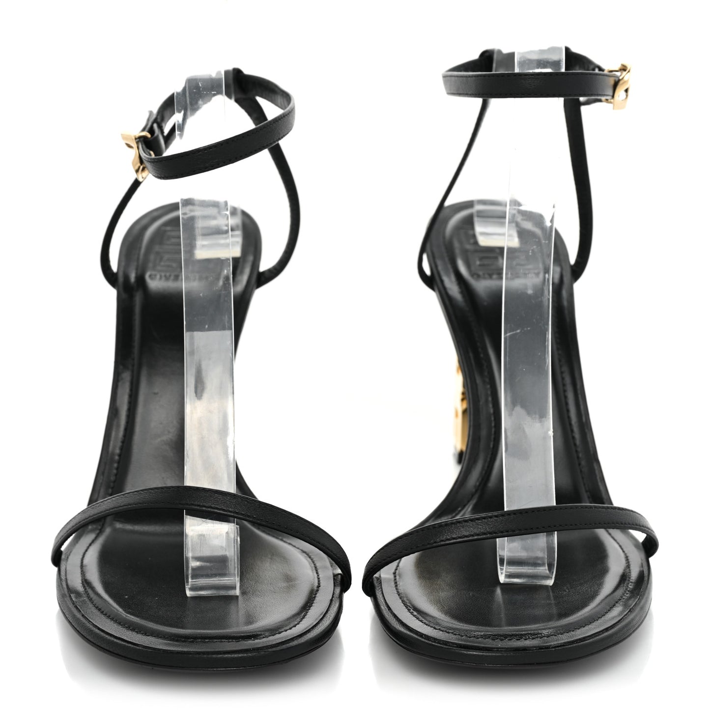 Smooth Nappa G Cube 85mm Sandals 41 Black