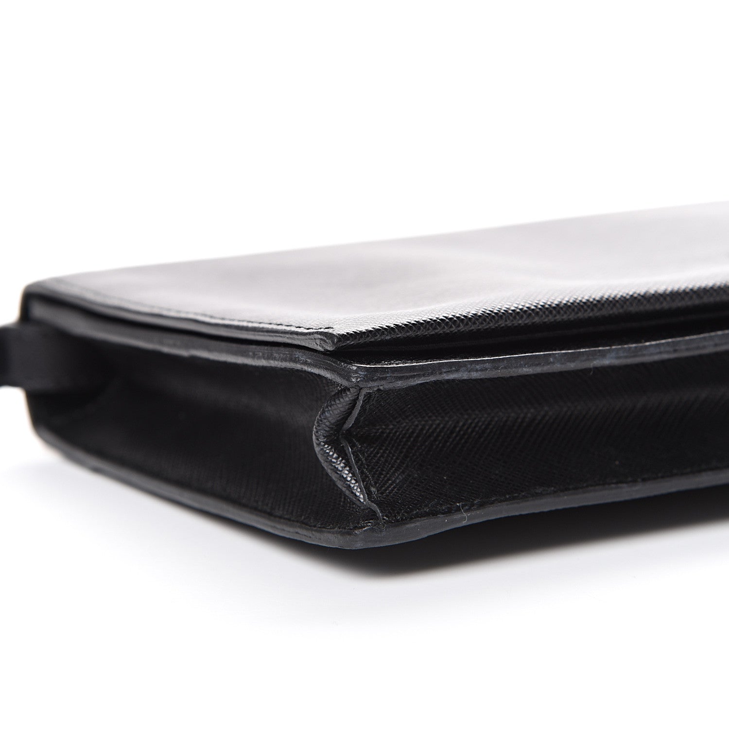 Prada Saffiano Lux Clutch Black 9 of 12