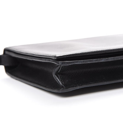 Prada Saffiano Lux Clutch Black 9 of 12