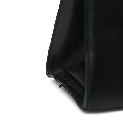 Salvatore Ferragamo Calfskin Vera Bow Top Handle Bag Black 10 of 10
