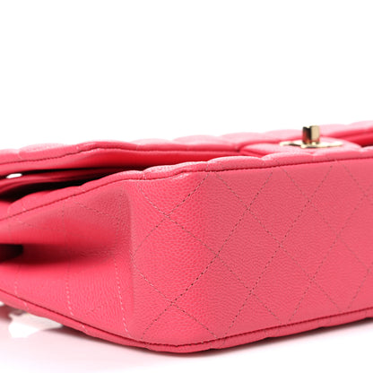 Chanel Caviar Quilted Medium Double Flap Pink 9 of 10