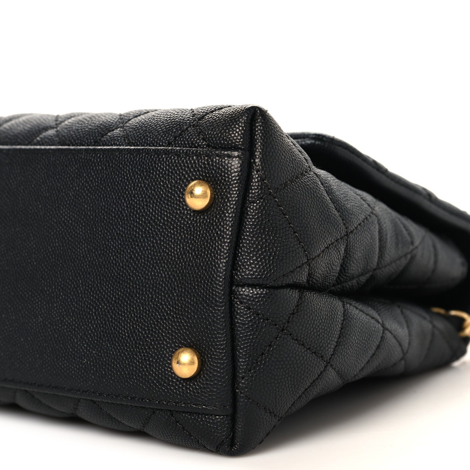 Chanel Caviar Quilted Small Coco Handle Flap Black 10 of 10