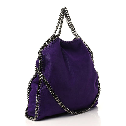 Stella McCartney Shaggy Deer Mini Falabella Fold Over Tote Bright Purple 3 of 6