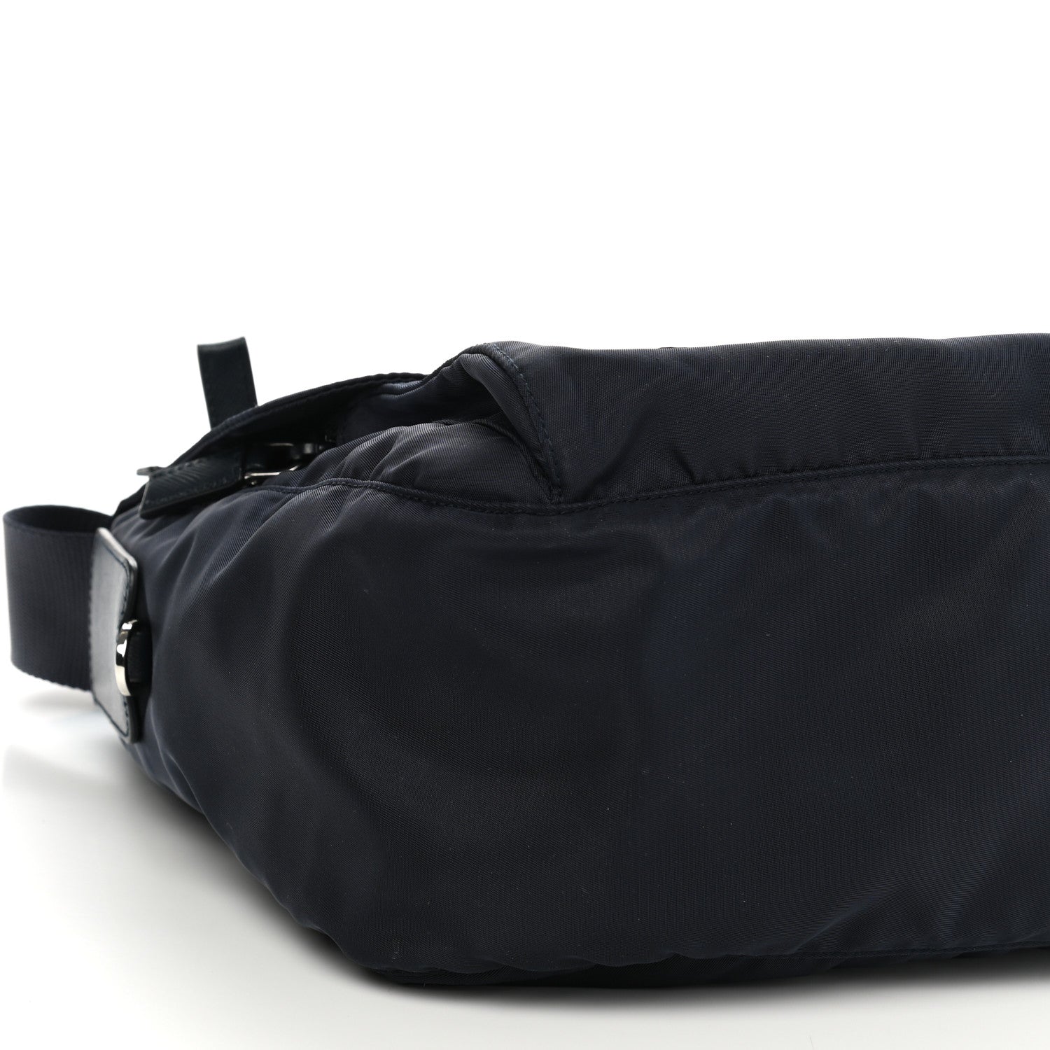 Prada Tessuto Nylon Saffiano Vela Messenger Bag Baltico 8 of 9