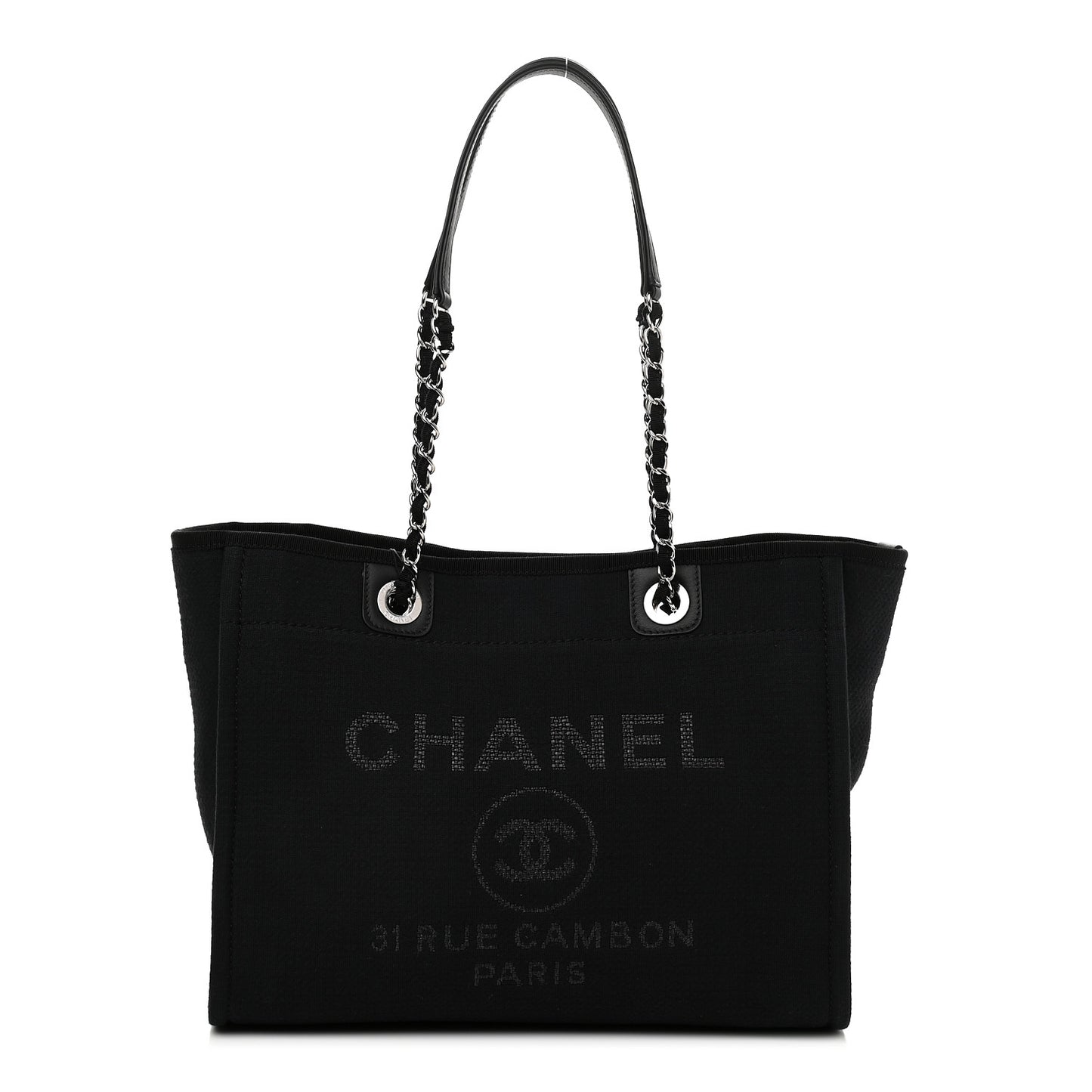 Mixed Fibers Small Deauville Tote Black