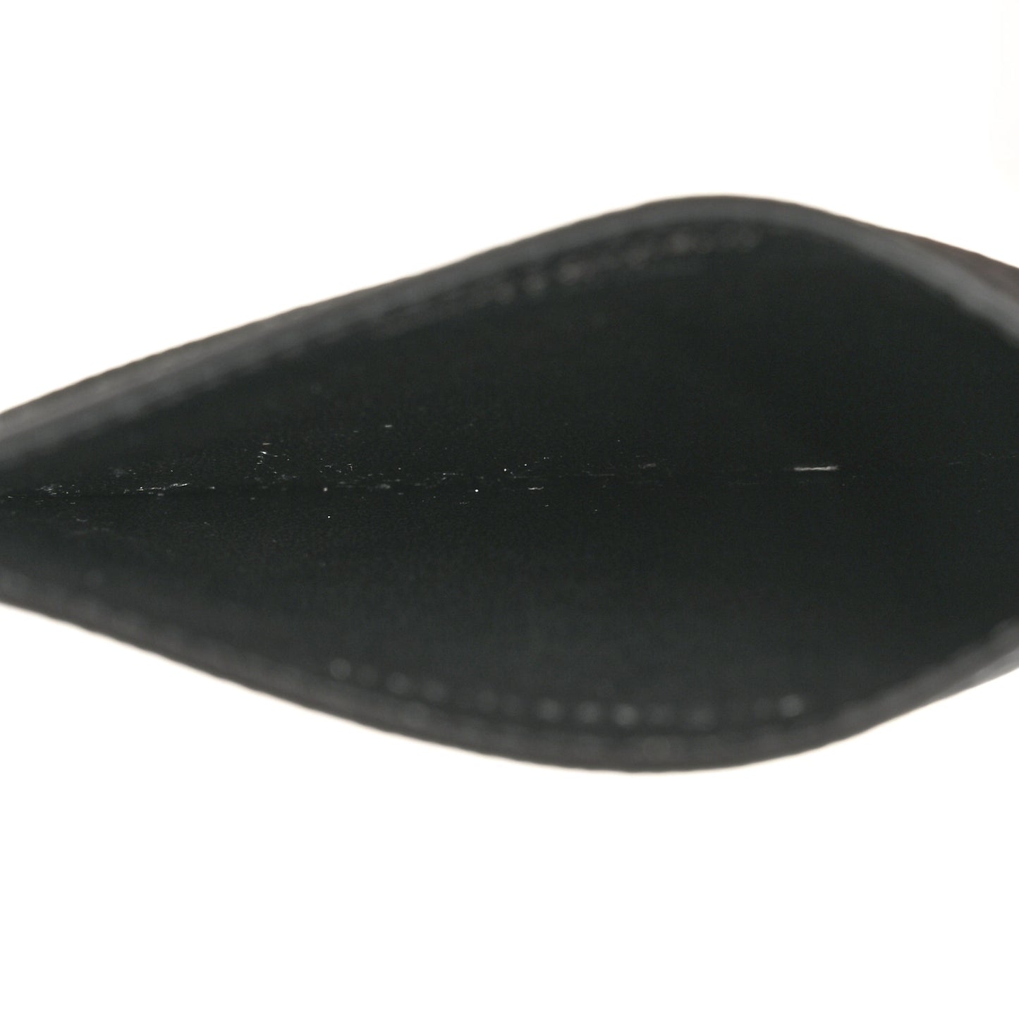 Grain De Poudre Monogram Credit Card Case Black