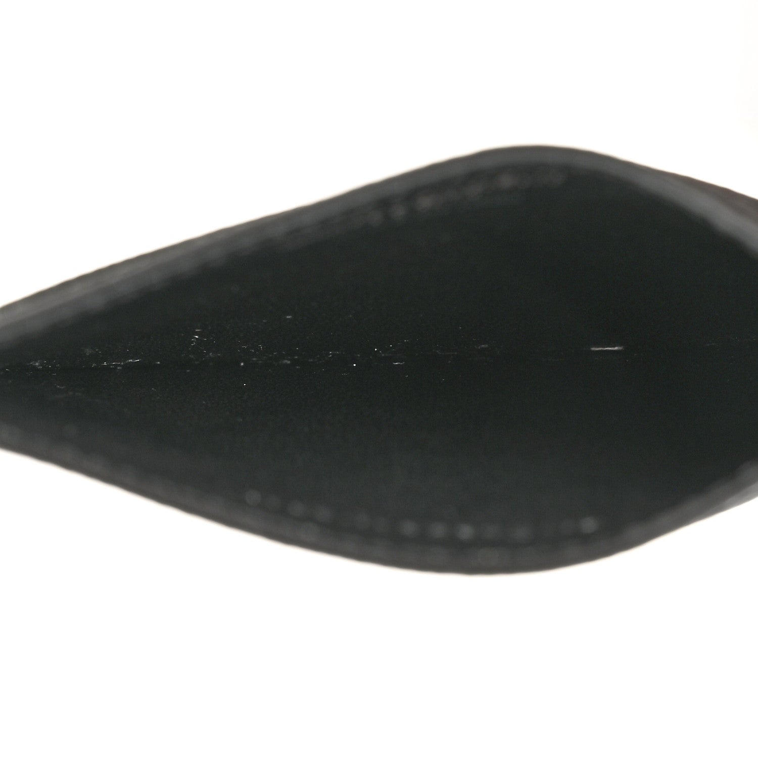 Saint Laurent Grain De Poudre Monogram Credit Card Case Black 5 of 8