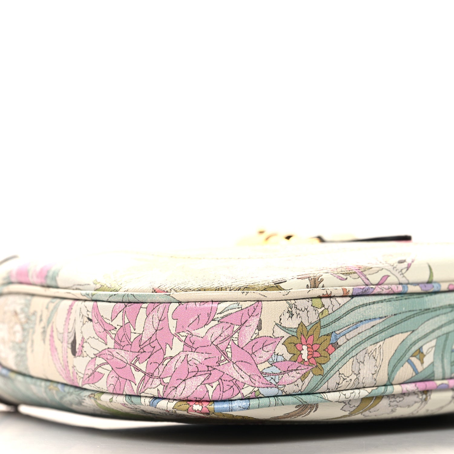 Gucci New Shangai Calfskin Tiger Savanah Small Jackie 1961 Hobo Chalky White Multicolor 9 of 12