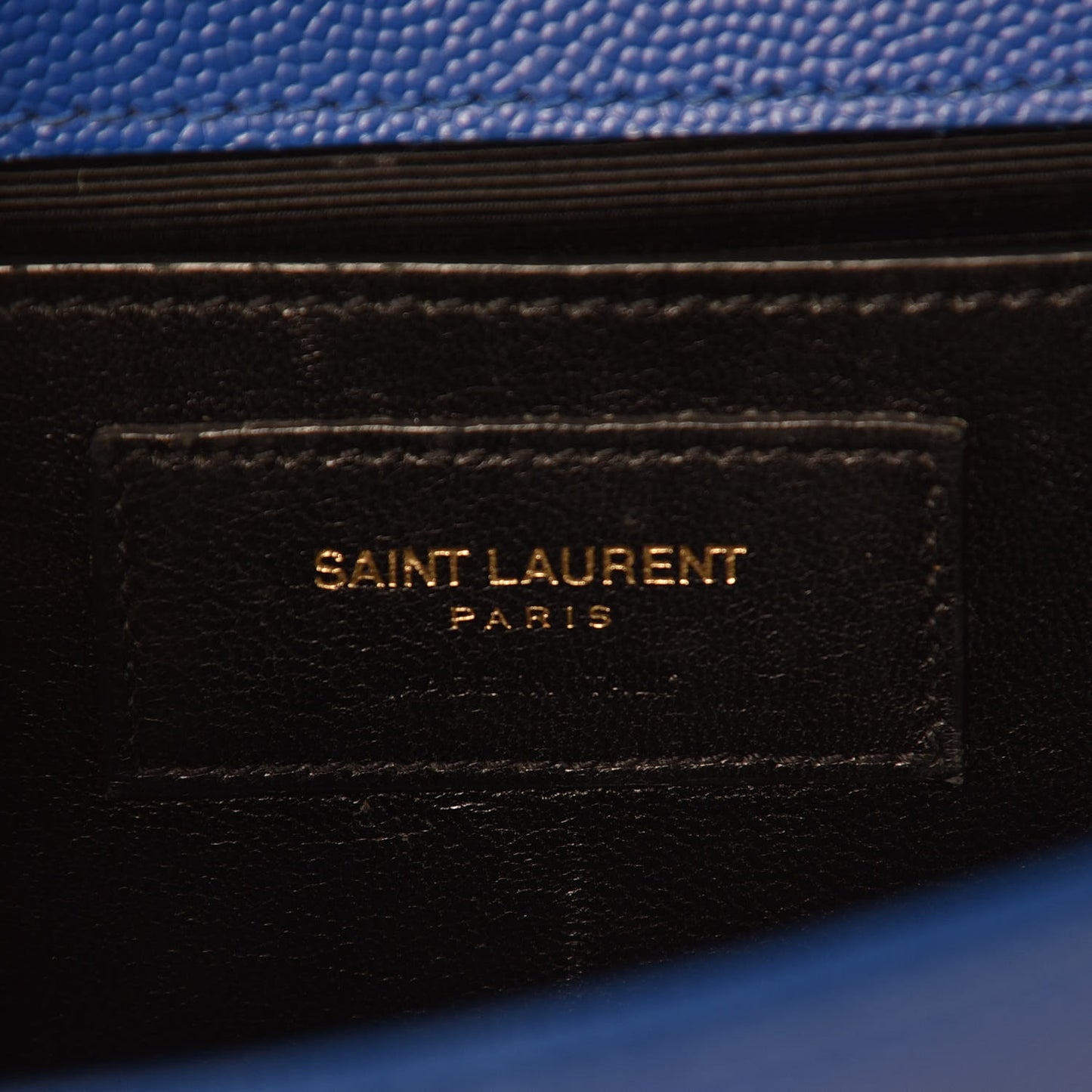 Grain De Poudre Small Classic Monogram Kate Satchel Royal Blue