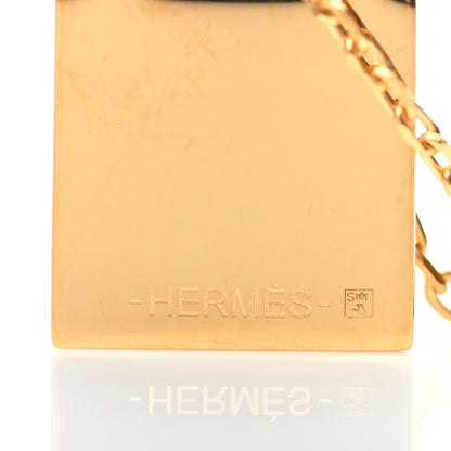 Hermes Swift Small O'Kelly Pendant Necklace Black 6 of 8