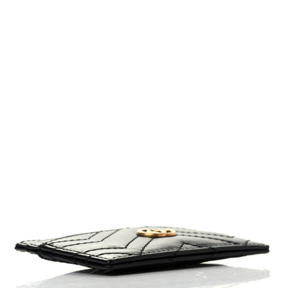 Gucci Calfskin Matelasse GG Marmont Card Holder Black 4 of 6