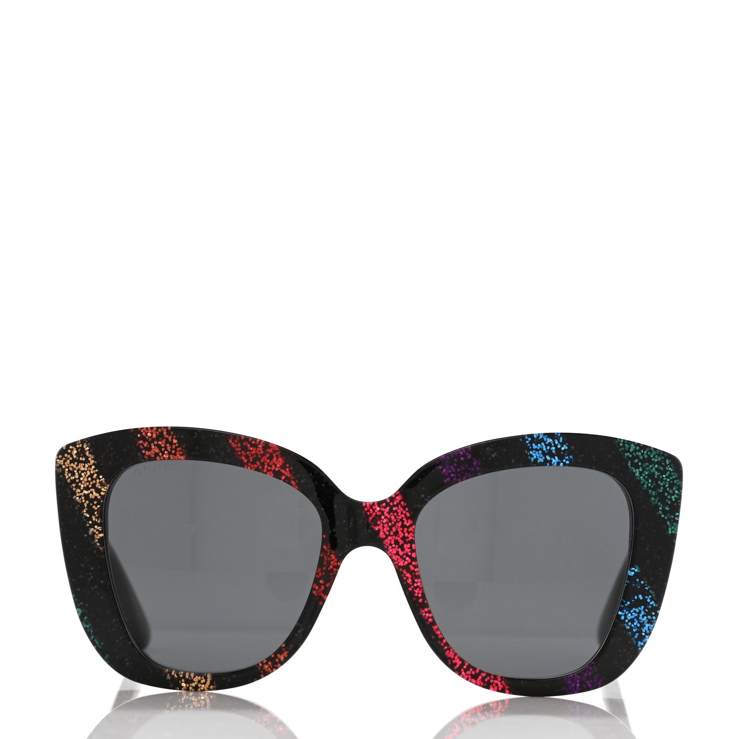 Gucci Acetate Glitter Sunglasses GG0327S Black 2 of 10