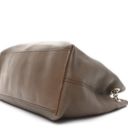 Gucci Pebbled Calfskin Medium Soho Chain Shoulder Bag Maple Brown 10 of 10