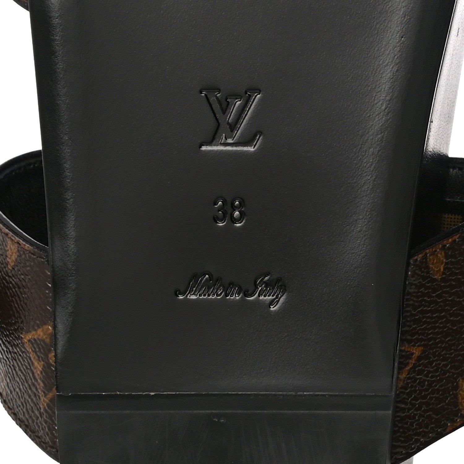 Louis Vuitton Monogram Bom Dia Mule Sandals 38 Black 6 of 8
