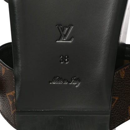 Louis Vuitton Monogram Bom Dia Mule Sandals 38 Black 6 of 8