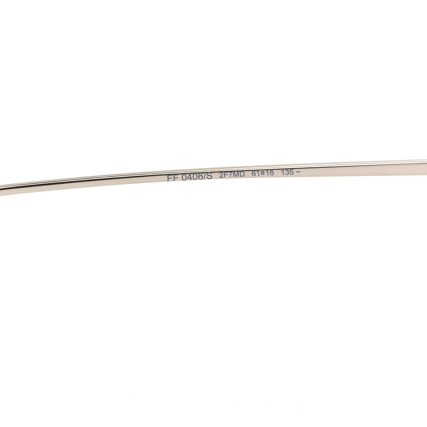 Metal Aviator Sunglasses FF0406/S Silver
