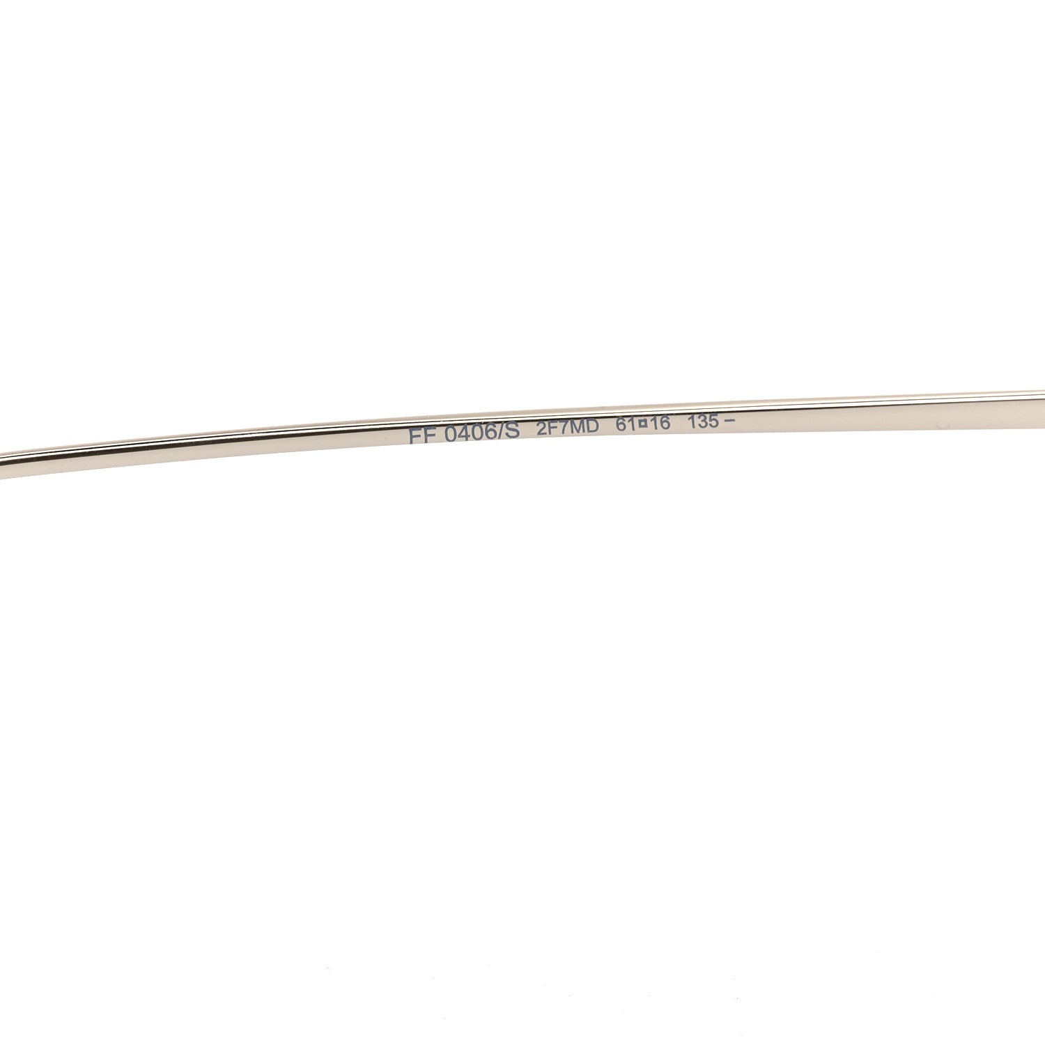 Fendi Metal Aviator Sunglasses FF0406/S Silver 5 of 7