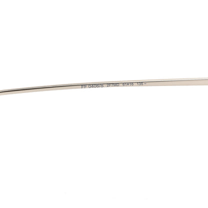 Fendi Metal Aviator Sunglasses FF0406/S Silver 5 of 7