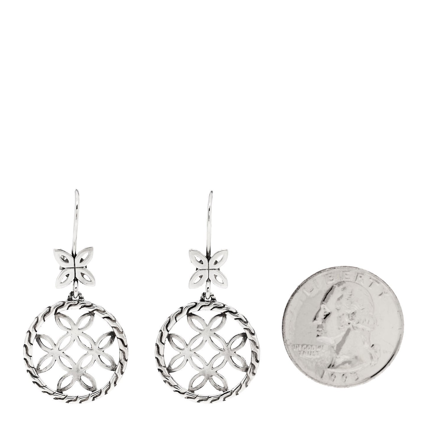 Sterling Silver Batu Kawung Earrings