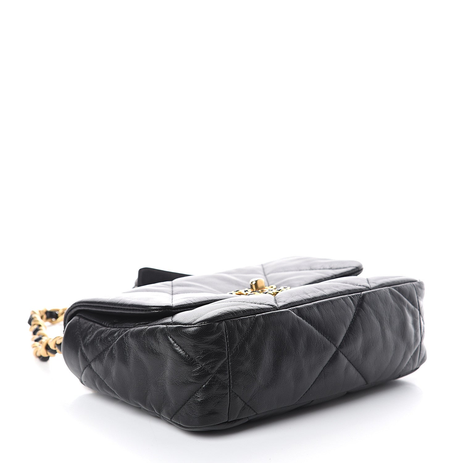 Chanel Lambskin Quilted Medium 19 Flap Black 3 of 9