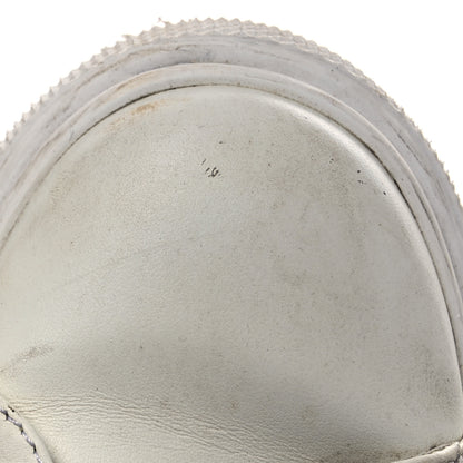 Prada Vitello Soft Logo 45mm Platform Sneakers 35.5 White Pink 11 of 15
