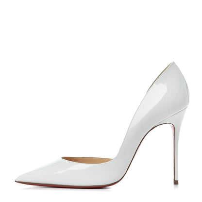 Christian Louboutin Patent Iriza 100 Pumps 40 White 1 of 11
