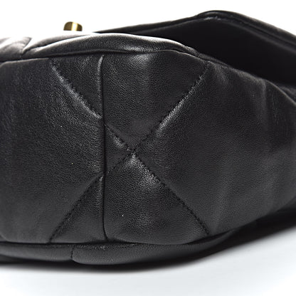 Chanel Lambskin Quilted Medium 19 Flap Black 9 of 11