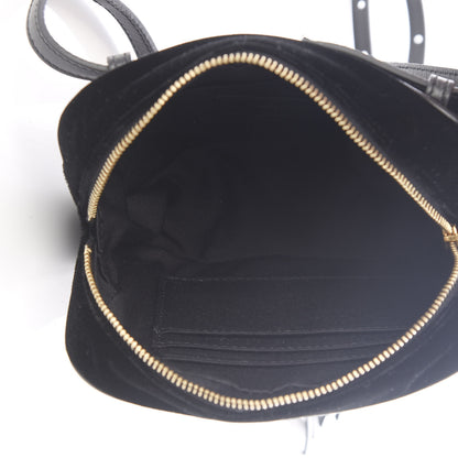 Saint Laurent Velour Matelasse Monogram Lou Belt Bag Black 4 of 10