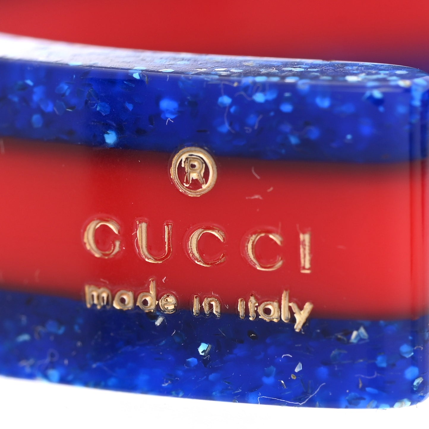 Crystal Web Cuff Blue Red