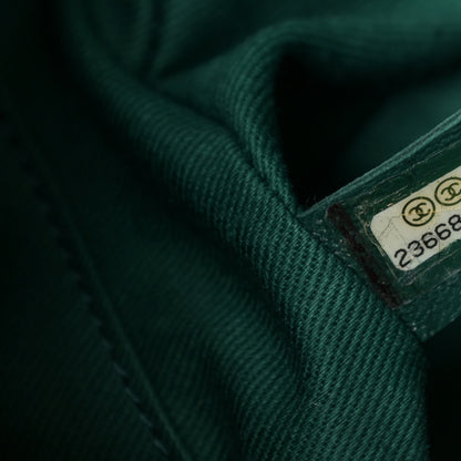 Chanel Caviar Quilted Small Coco Handle Flap Green 8 of 11