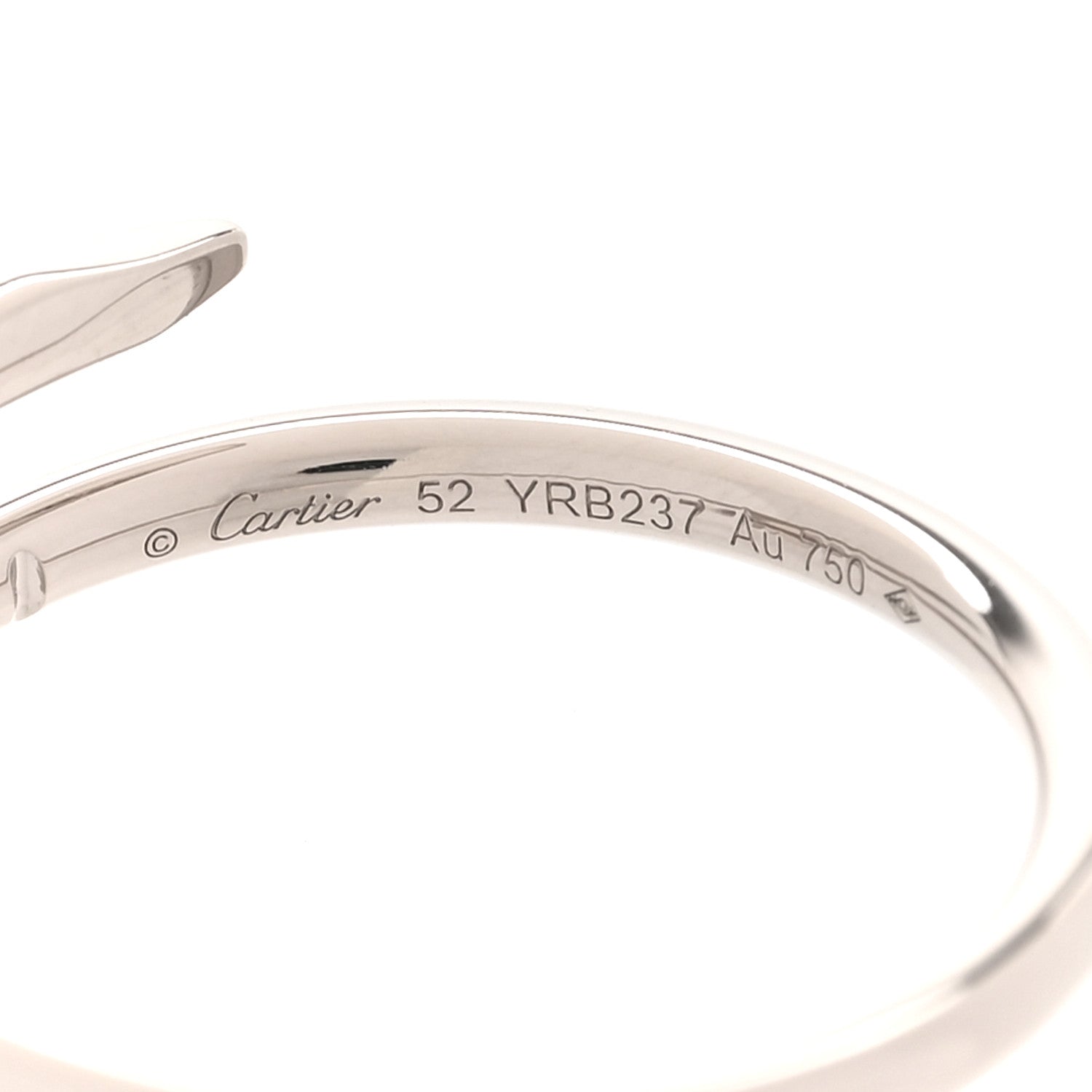 Cartier 18K White Gold Small Juste Un Clou Ring 52 6 5 of 6