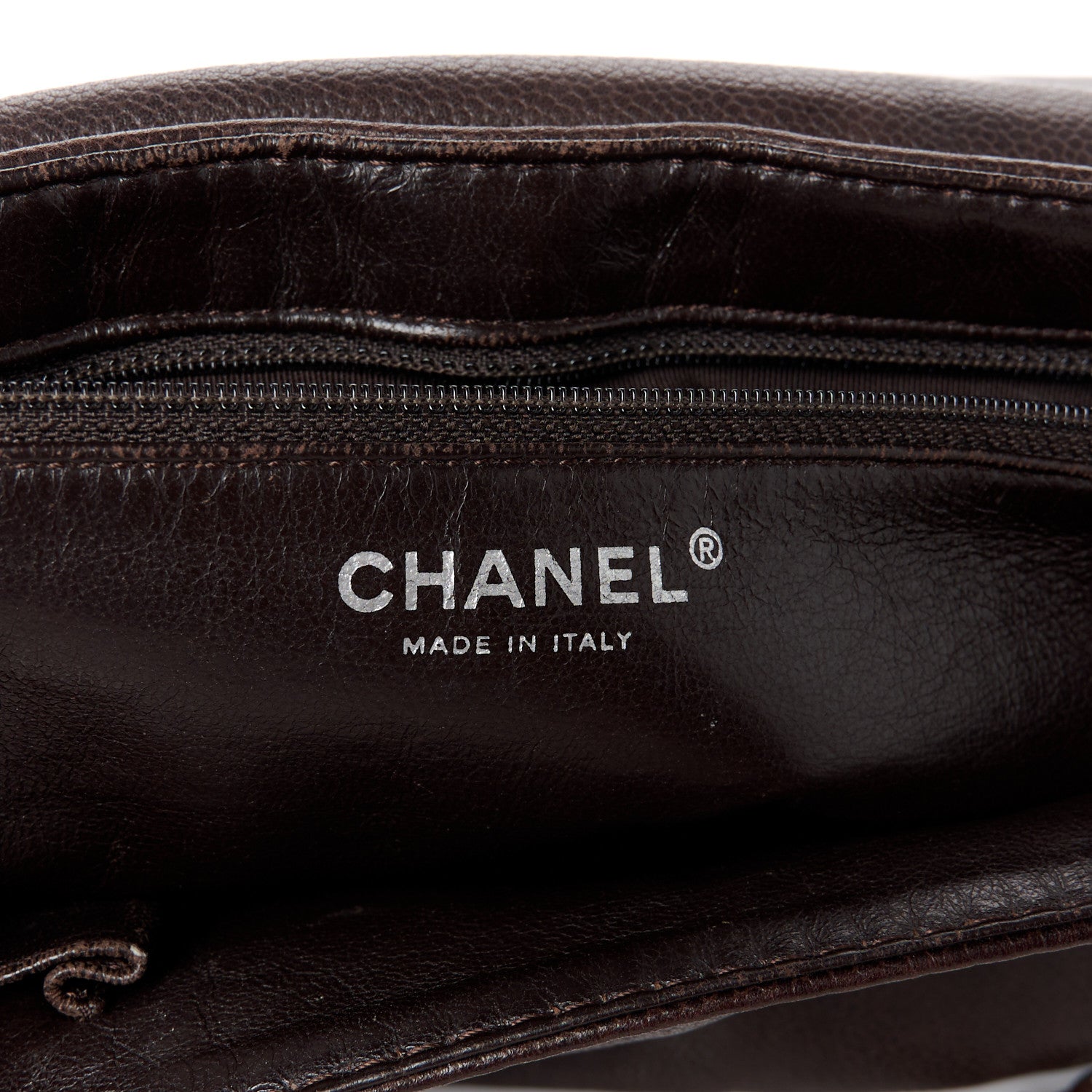Chanel Caviar Large Half Moon Flap Brown 6 of 10