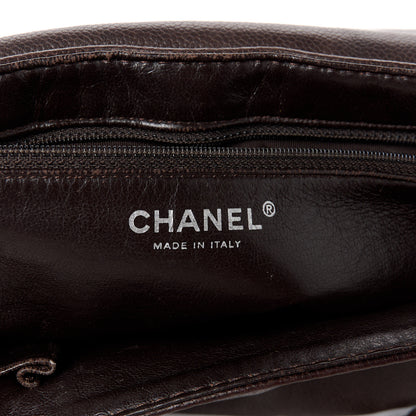 Chanel Caviar Large Half Moon Flap Brown 6 of 10