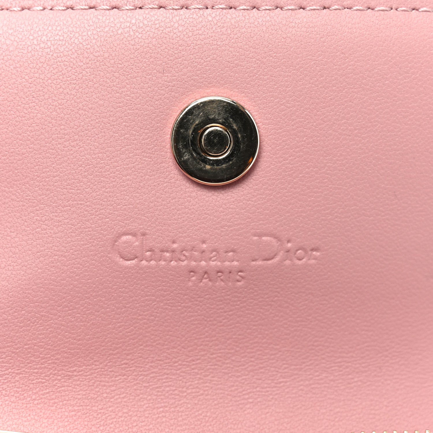 Christian Dior Lambskin Cannage Miss Dior Glycine Wallet Pink 6 of 7