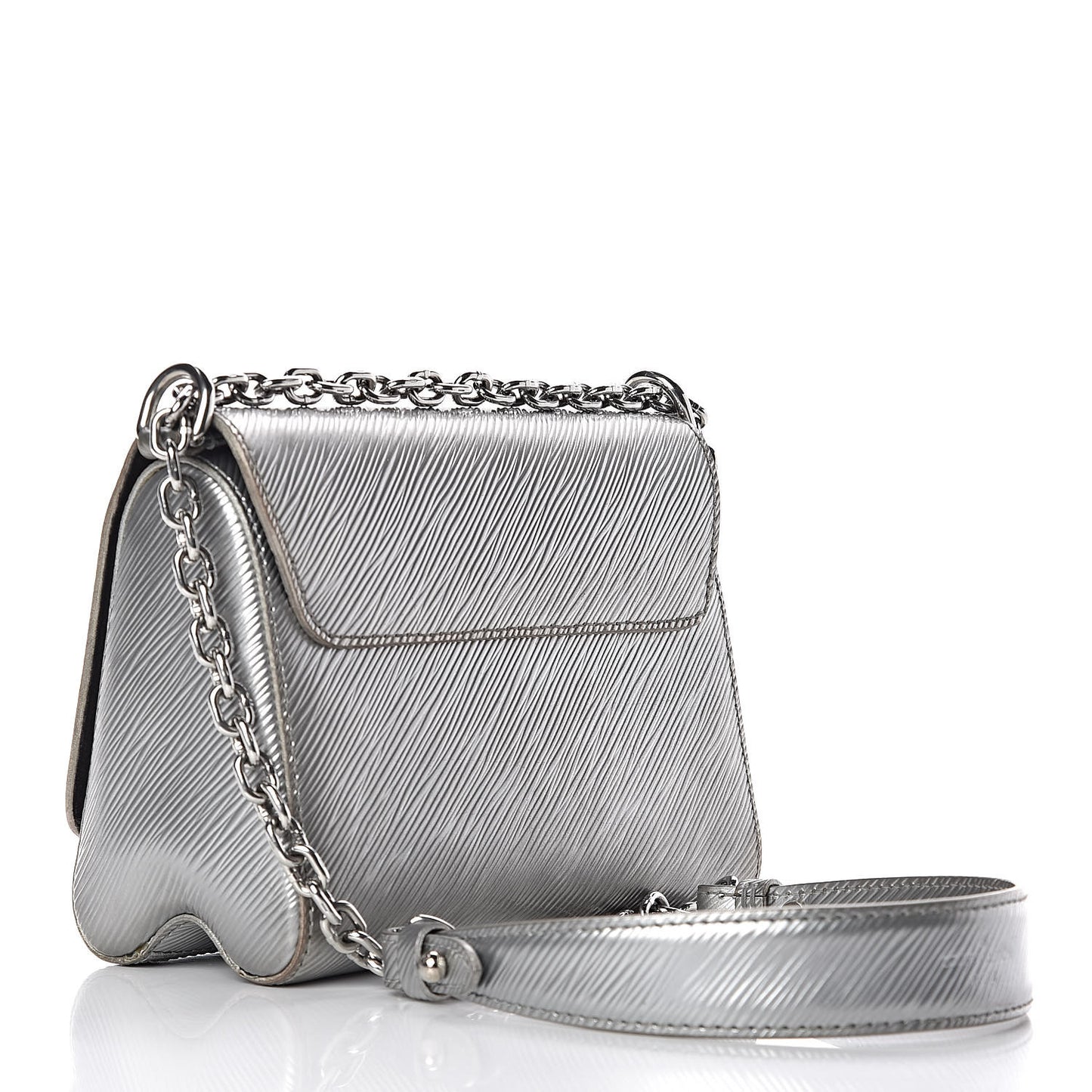 Epi Twist Shoulder Bag PM Argent