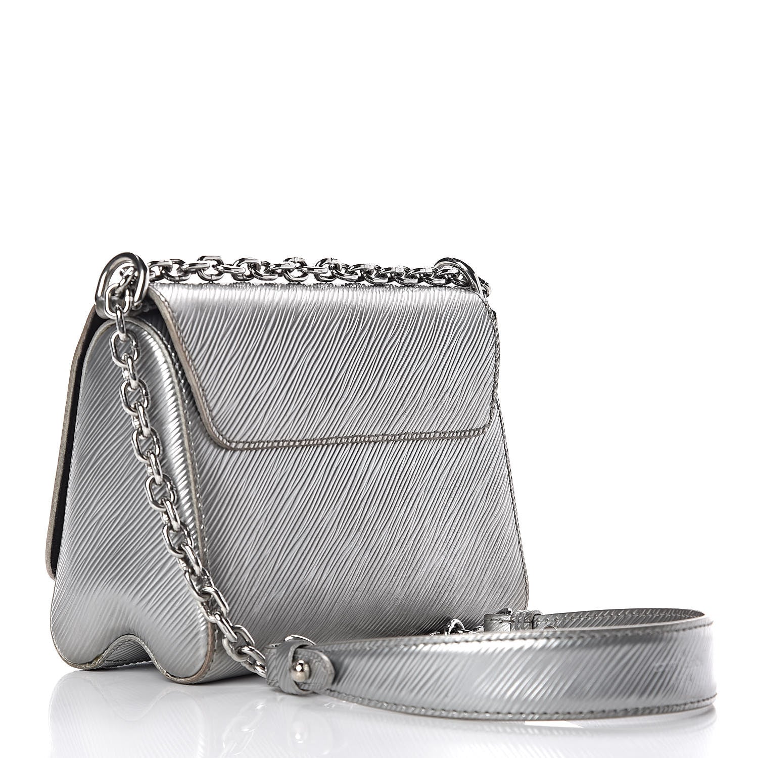 Louis Vuitton Epi Twist Shoulder Bag PM Argent 3 of 13