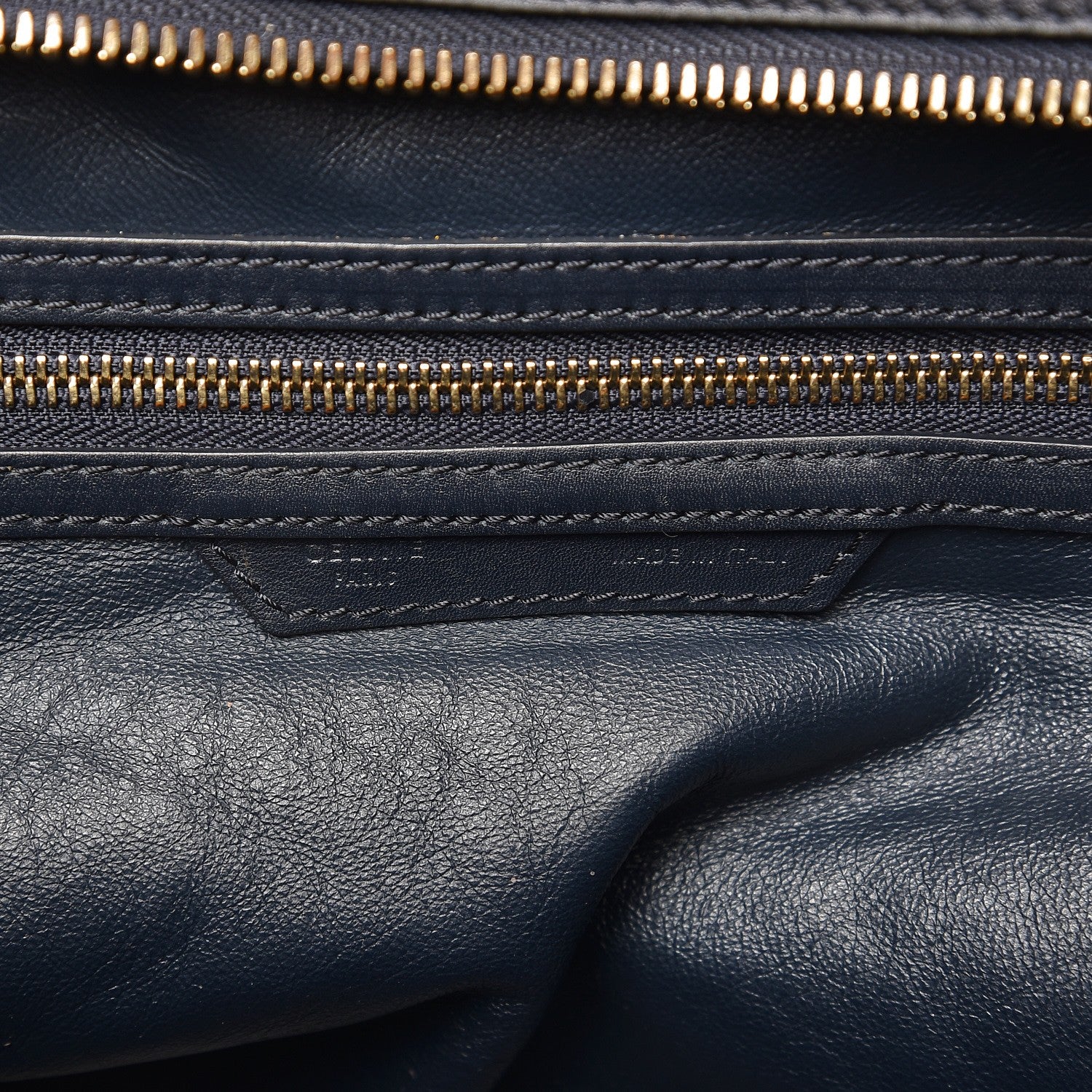 Celine Smooth Calfskin Mini Luggage Navy Blue 7 of 16
