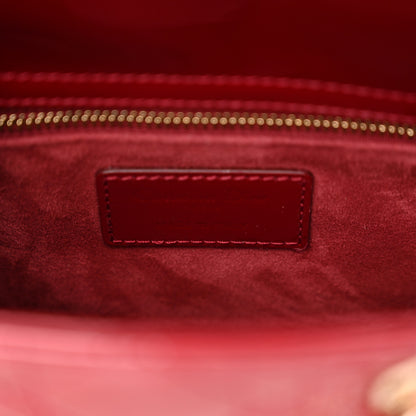 Christian Dior Patent Cannage Small Lady Dior Cherry Red 6 of 10