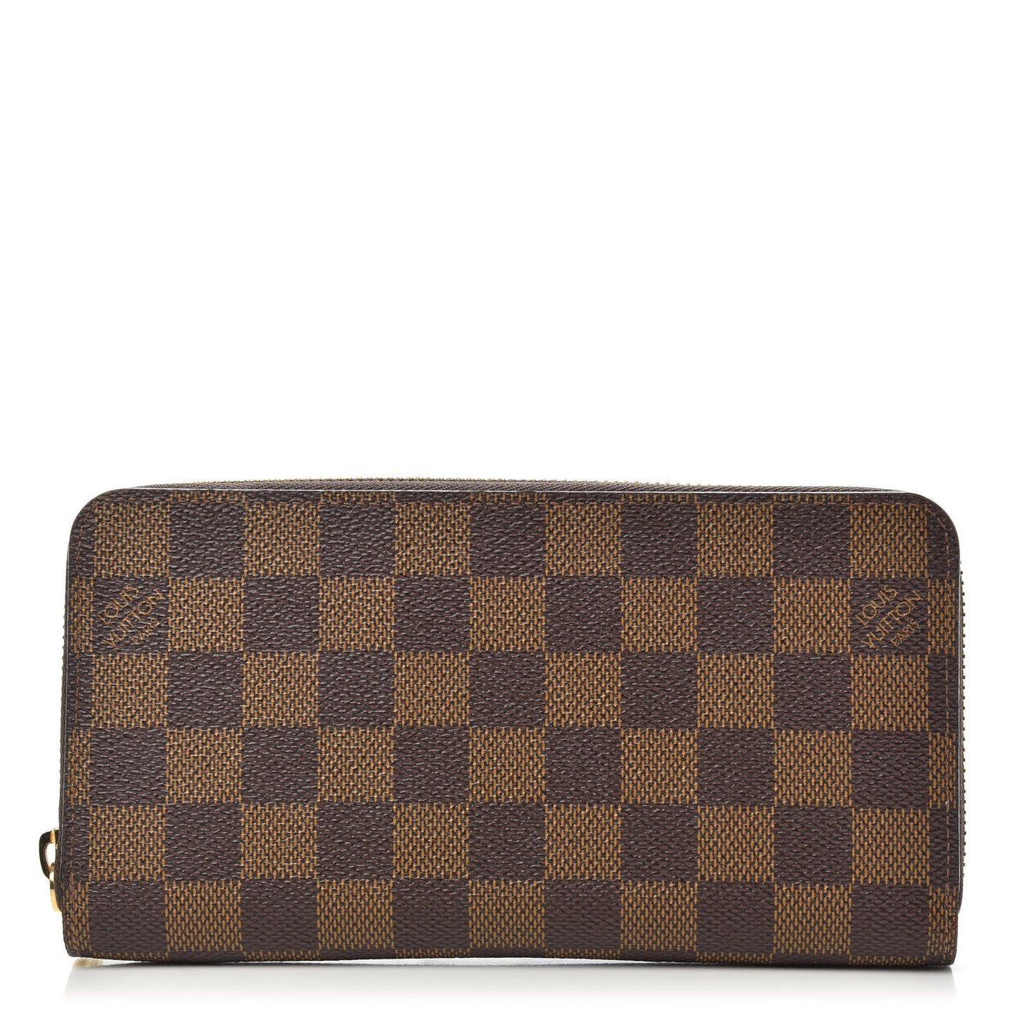 Damier Ebene Zippy Wallet Rose Ballerine