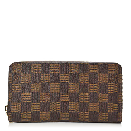 Louis Vuitton Damier Ebene Zippy Wallet Rose Ballerine 1 of 8