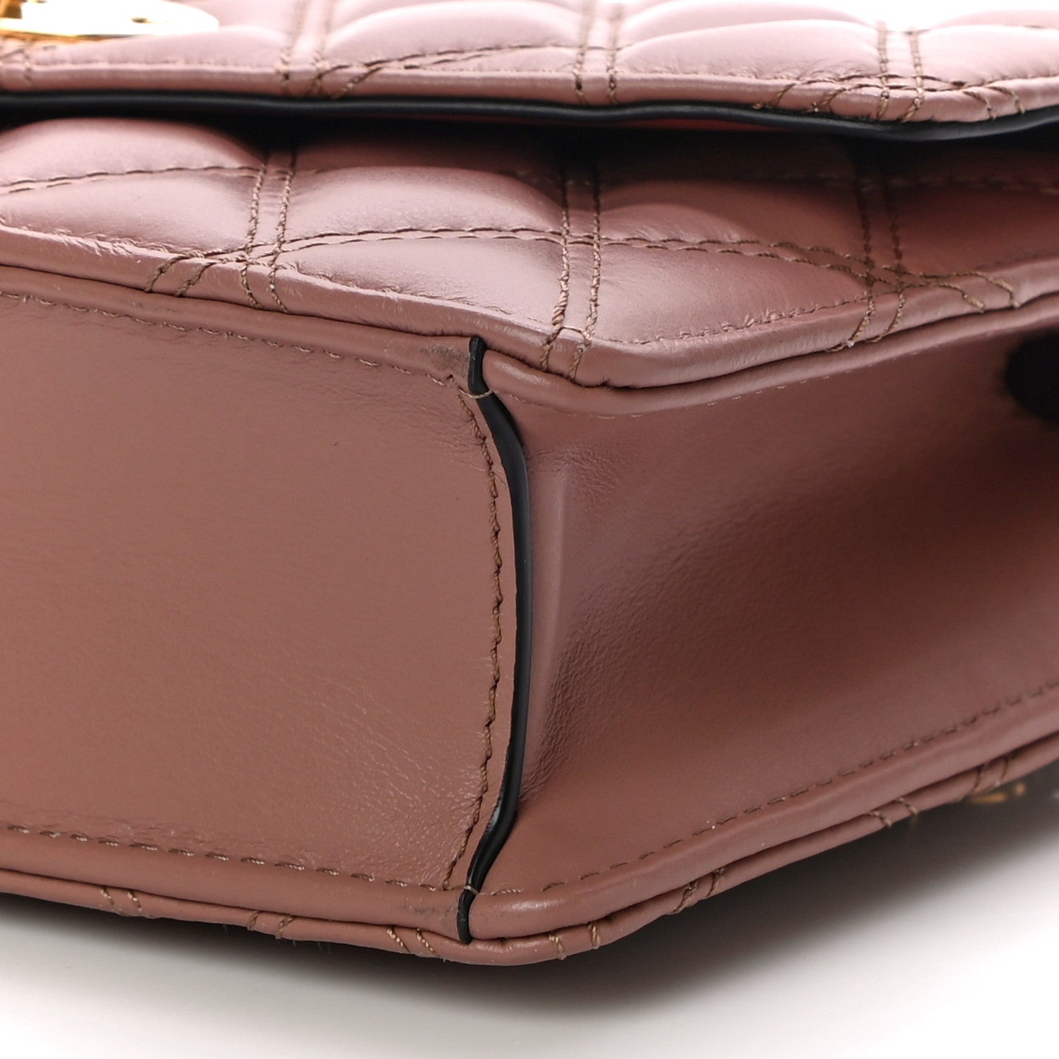 Mulberry Smooth Calfskin Quilted Small Darley Shoulder Bag Dark Blush 9 of 9