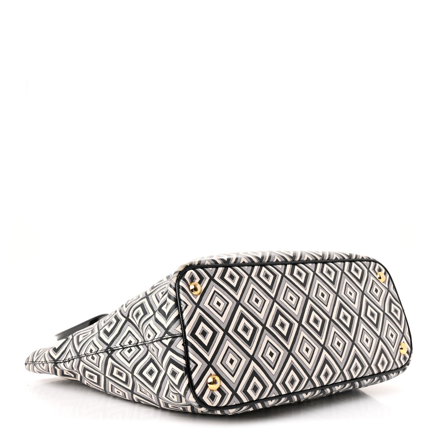 Prada Saffiano Diamond Print Tote Multicolor 4 of 10