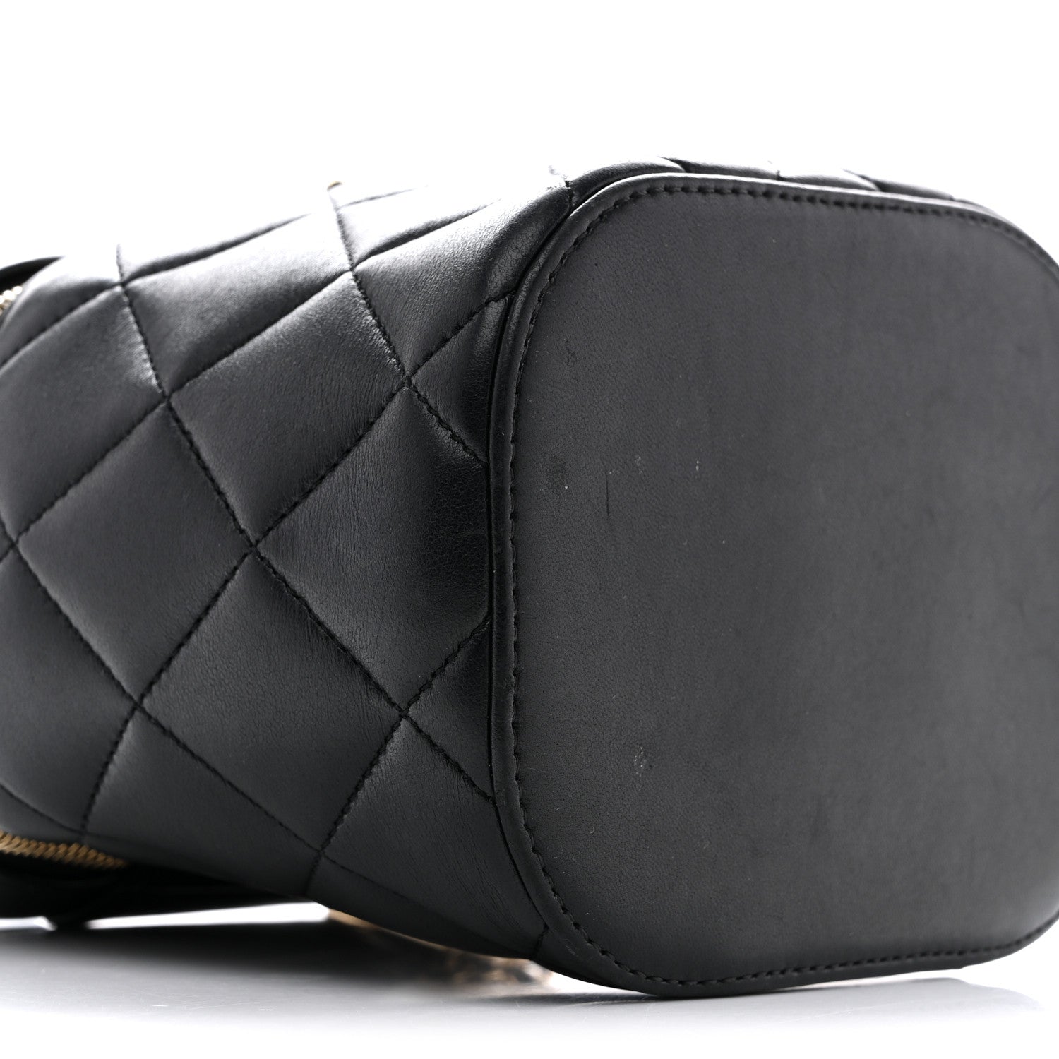 Chanel Lambskin Quilted Trendy Vanity Case Black 9 of 14
